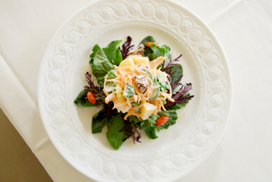 人参と小海老　3種かんきつ類のマヨネーズサラダ