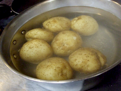 ポテトサラダ～&nbsp;にんにくの芽と白舞茸の温製仕立て～