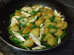 ポテトサラダ～&nbsp;にんにくの芽と白舞茸の温製仕立て～-作り方