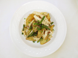ポテトサラダ～&nbsp;にんにくの芽と白舞茸の温製仕立て～材料