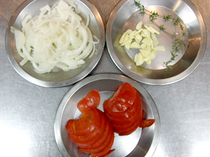 キャビア・ド・オーベルジーヌ下準備