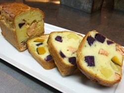 秋鮭と南京・さつま芋（紫芋）のケークサレ-作り方