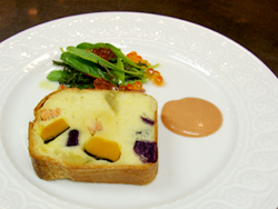 秋鮭と南京・さつま芋（紫芋）のケークサレ-作り方