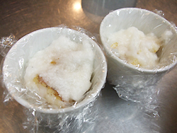 三色かぶらと甘鯛、カニのスフレ“かぶら蒸し”仕立て-作り方