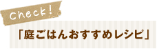 庭ごはんおすすめレシピ