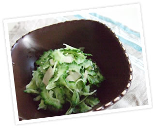 ゴーヤとしょうがの酢漬け