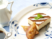 ティラミスのセミフレッド（ティラミスのアイス）いちじくのコンポート添え