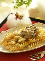 牡蠣とイクラのフジッリ～カチョリコッタチーズソース～