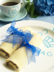 香港風カスタードクレープバナナ&小倉クリーム