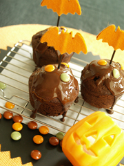 デビルズカップケーキ　ハロウィン風