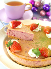 紫芋のベイクドチーズケーキ～X'masバージョン～