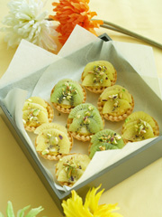 黄&緑キウイのプチタルト
