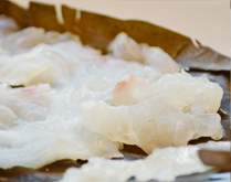 白身魚の昆布締めカルパッチョ